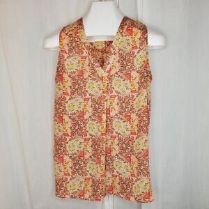 Violet + Claire Floral Sleeveless Blouse